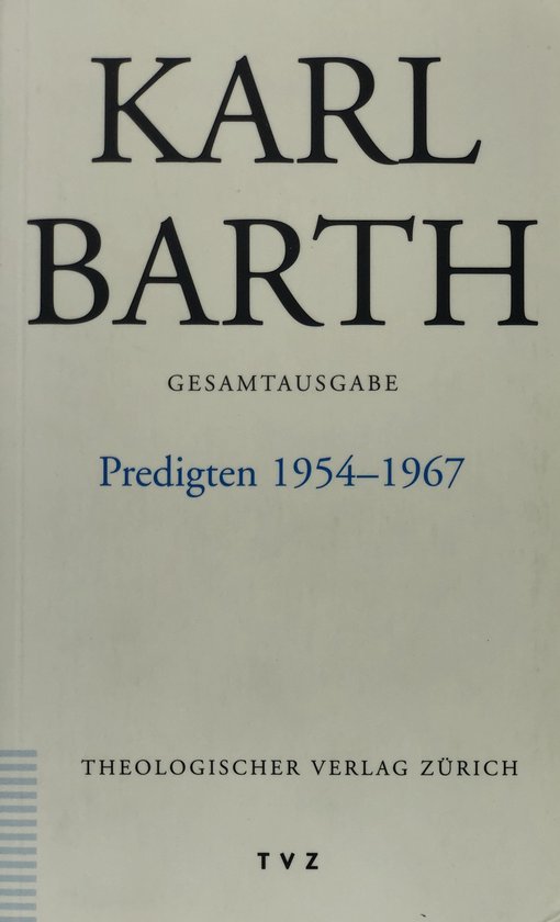 Karl Barth Gesamtausgabe