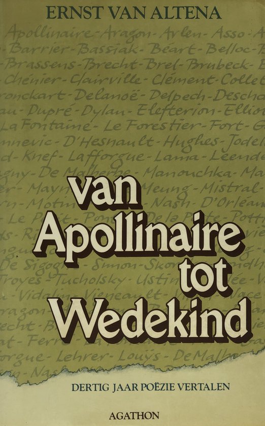 Van Apollinaire tot Wedekind