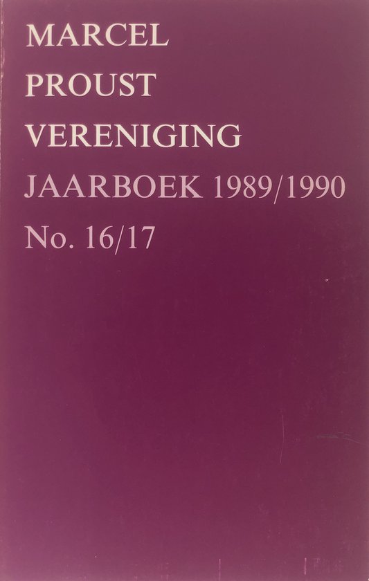 1989-1990 Jaarboek marcel proust vereniging