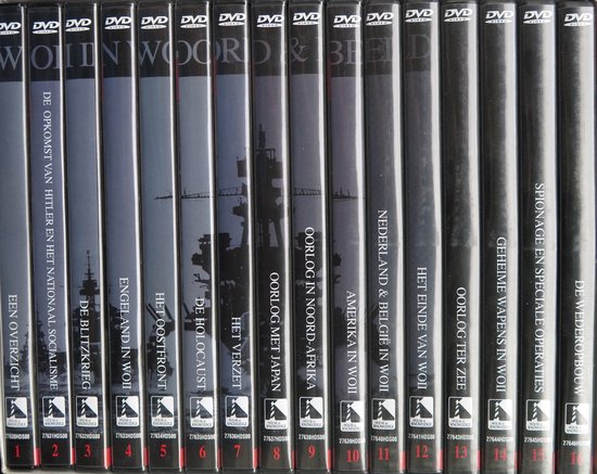 WWII in Woord & Beeld - DE TWEEDE WERELDOORLOG -16 DVD BOX -