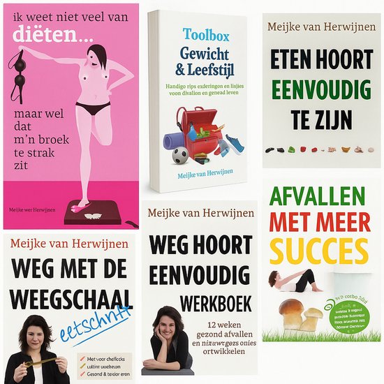 Afvallen En Diëten - Set Van Zes Boeken Van Meijke Van Herwijnen - Afbeelding 3
