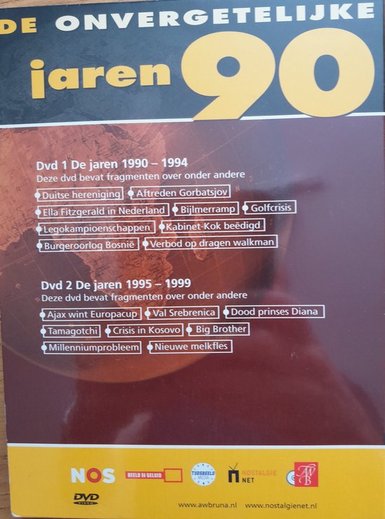 De onvergetelijke jaren 90 DVD - Afbeelding 2