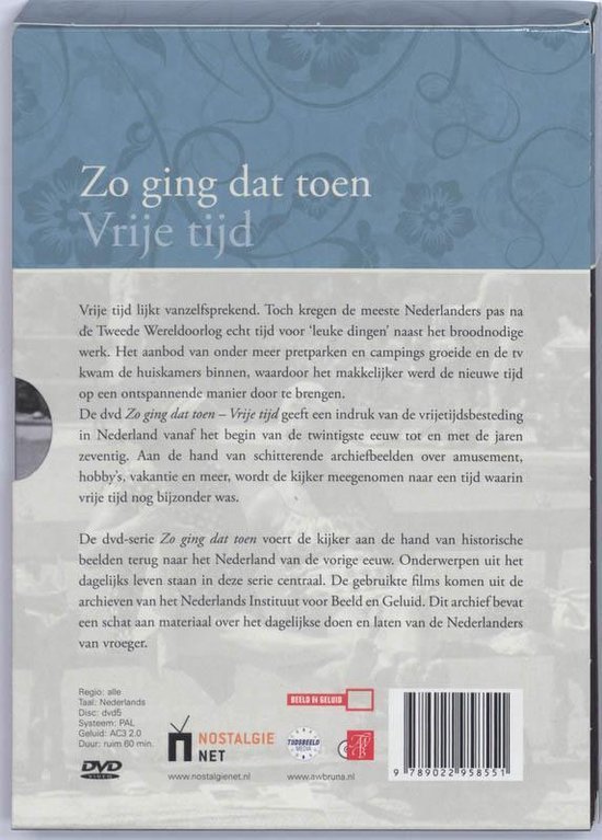 Zo Ging Dat Toen-Vrije Tijd - Afbeelding 2
