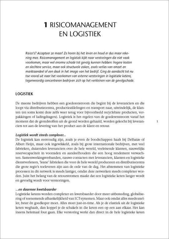 Risicomanagement en logistiek / druk 1 - Afbeelding 2