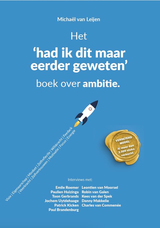 Het had ik dat maar eerder geweten boek over ambitie